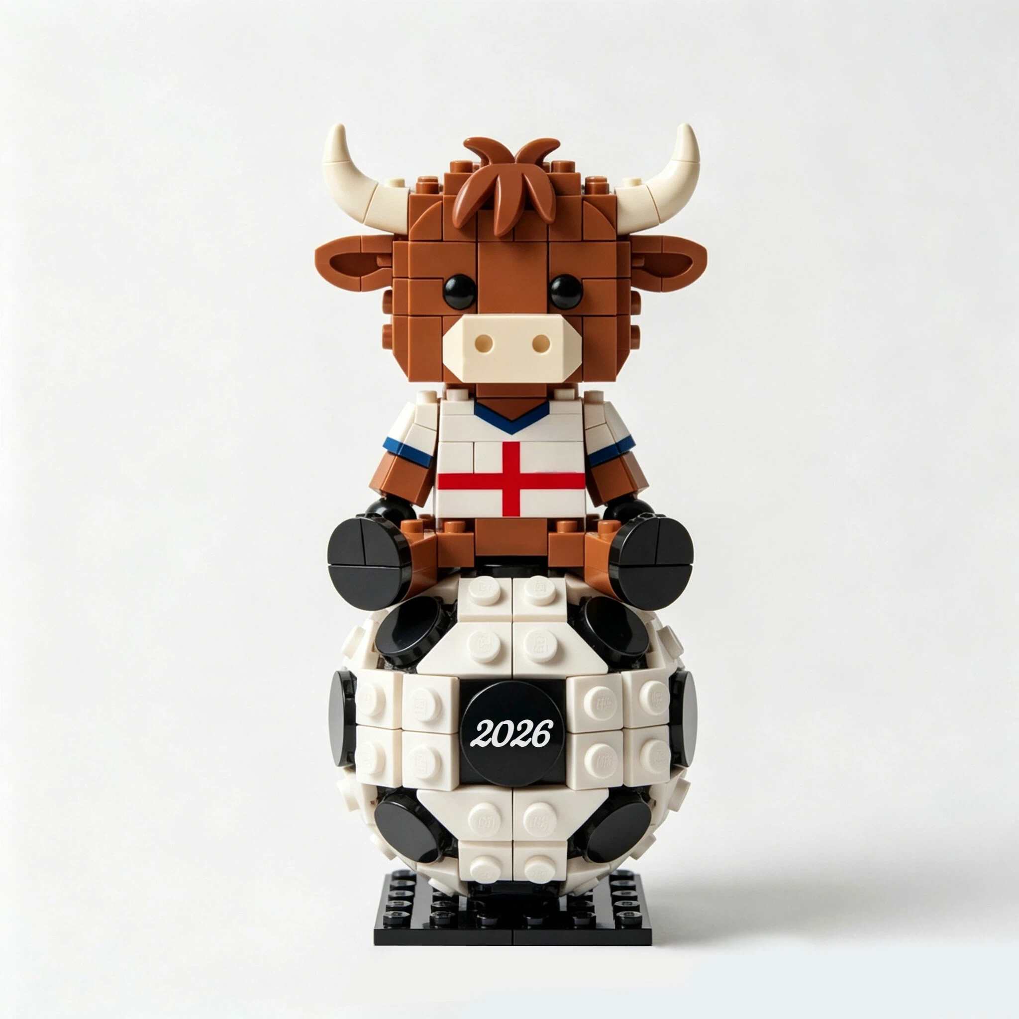 2026 Football Highland Cow Brick Set – Limited Collector's Edition ⚽🐂