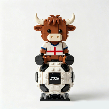 2026 Football Highland Cow Brick Set – Limited Collector's Edition ⚽🐂