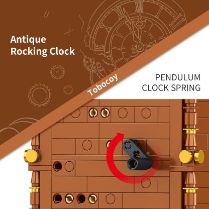 Vintage Swing Clock Building Blocks Set