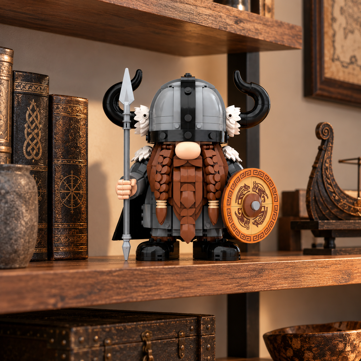 Viking Warrior Gnome Collector’s Building Set