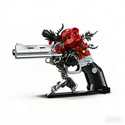 Guns & Petals Decorative Revolver Building Blocks