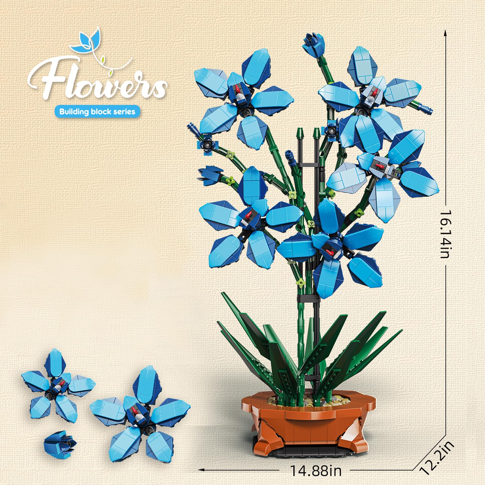 DIY Flower Building Kit--Cymbidium