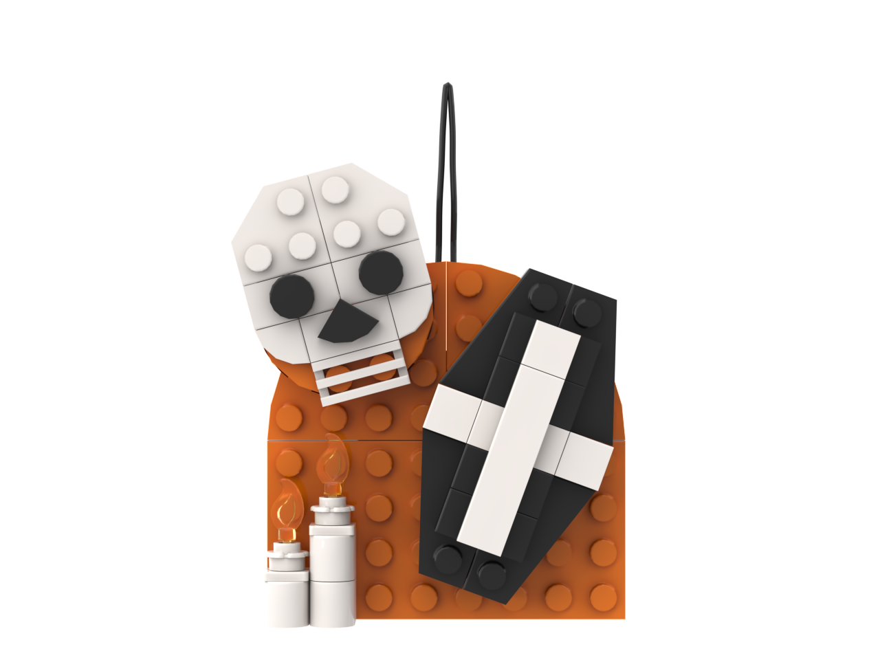 Halloween Building Blocks Wall Decals / Hanging Items