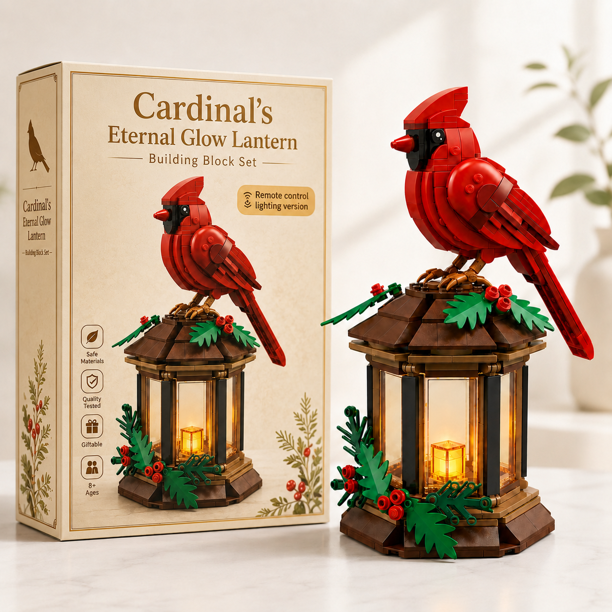 Cardinal’s Eternal Glow Lantern Building Block Set