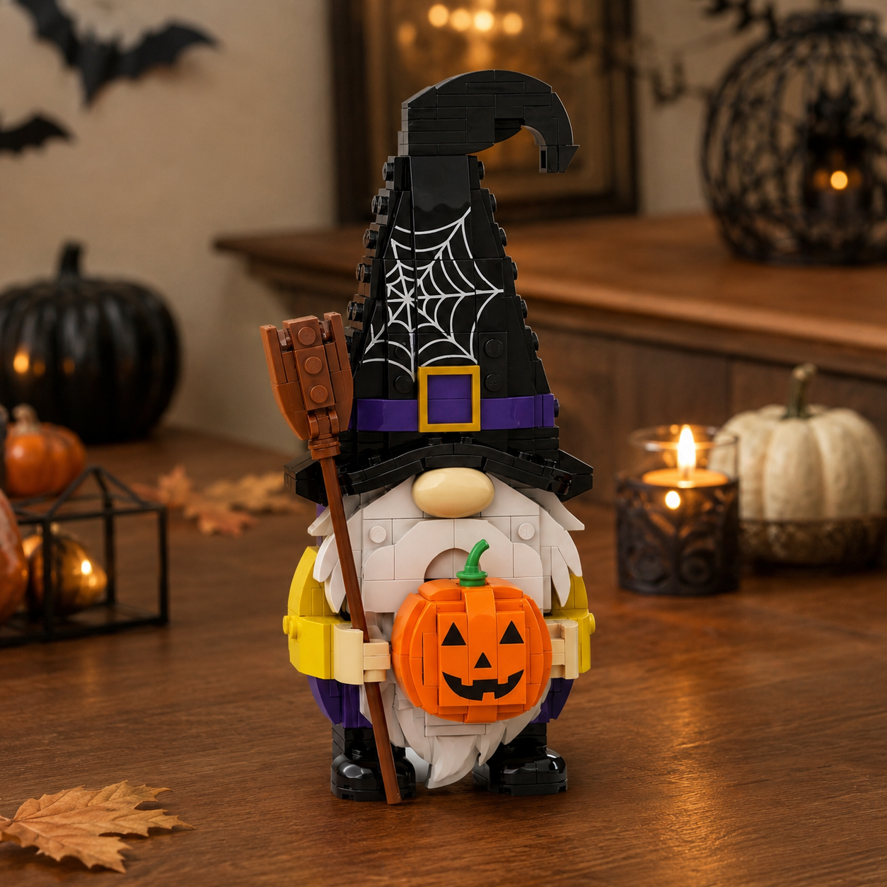 Spooky Gnome Trio Halloween Building Block Set