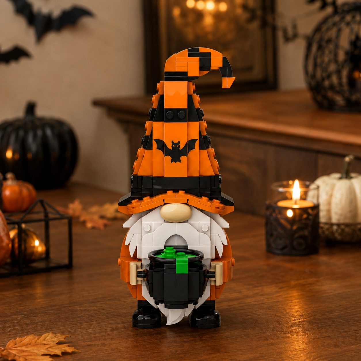 Spooky Gnome Trio Halloween Building Block Set