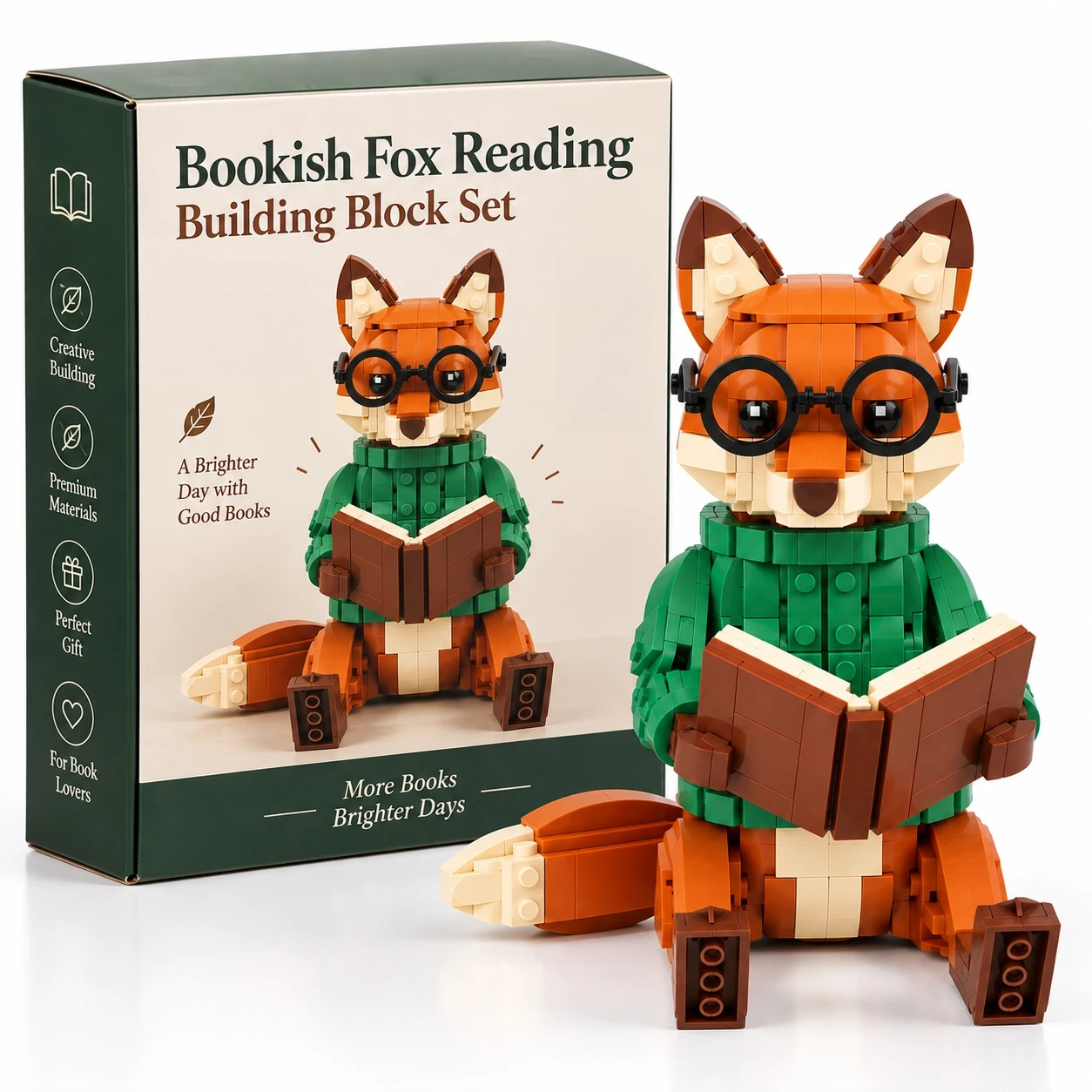 Bookish Fox Reading Building Block Set