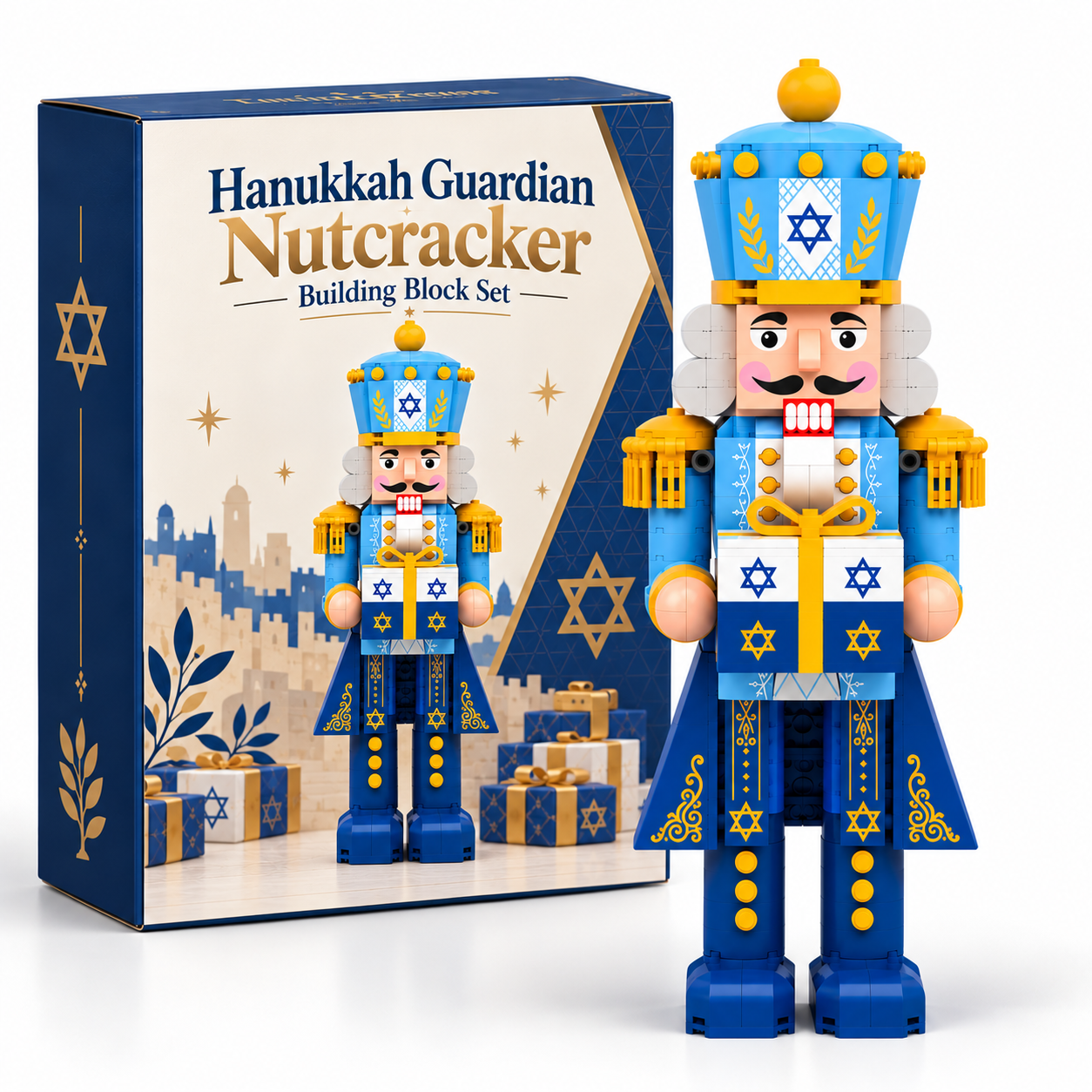 Hanukkah Guardian Nutcracker Building Block Set