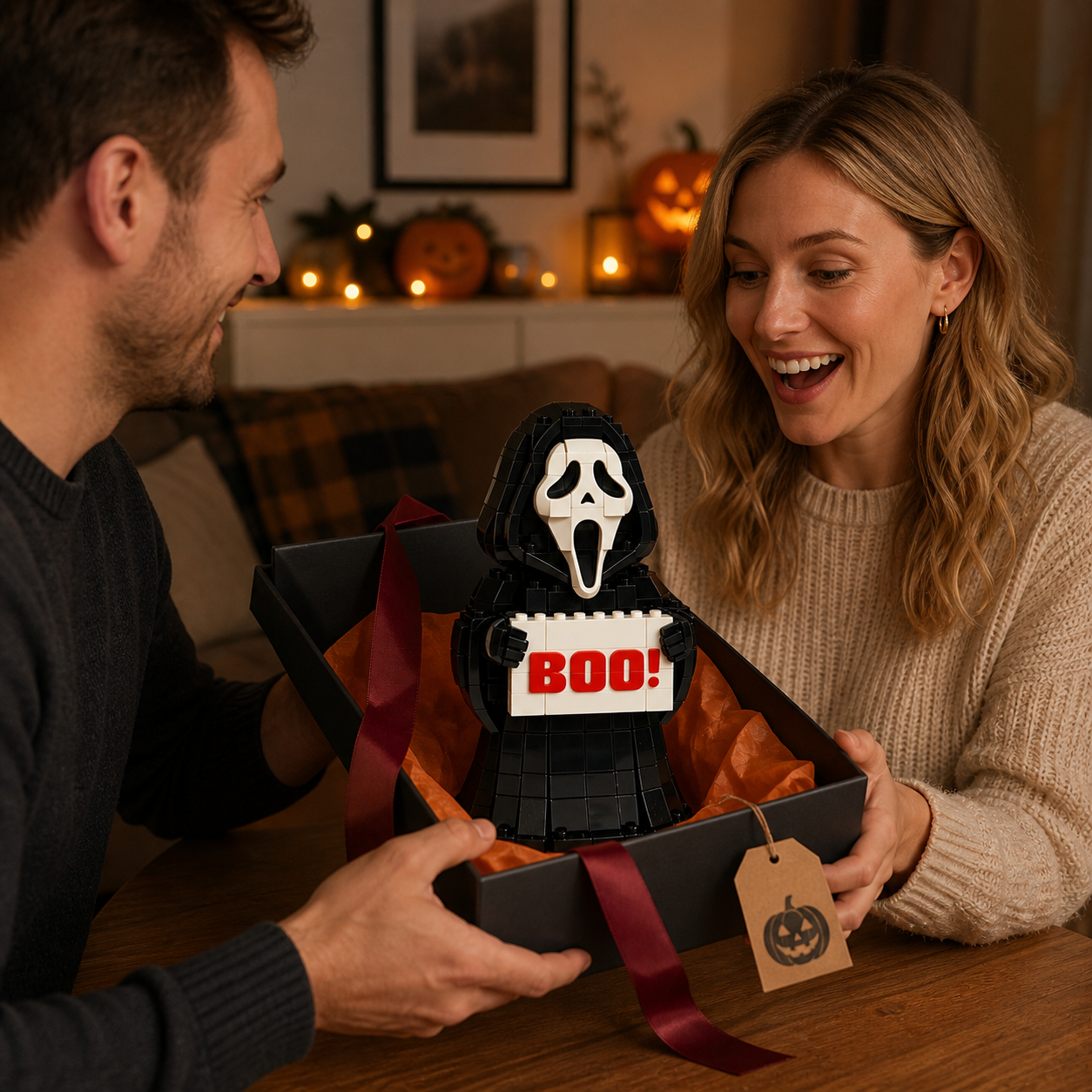 BOO! Hooded Horror Building Block Set