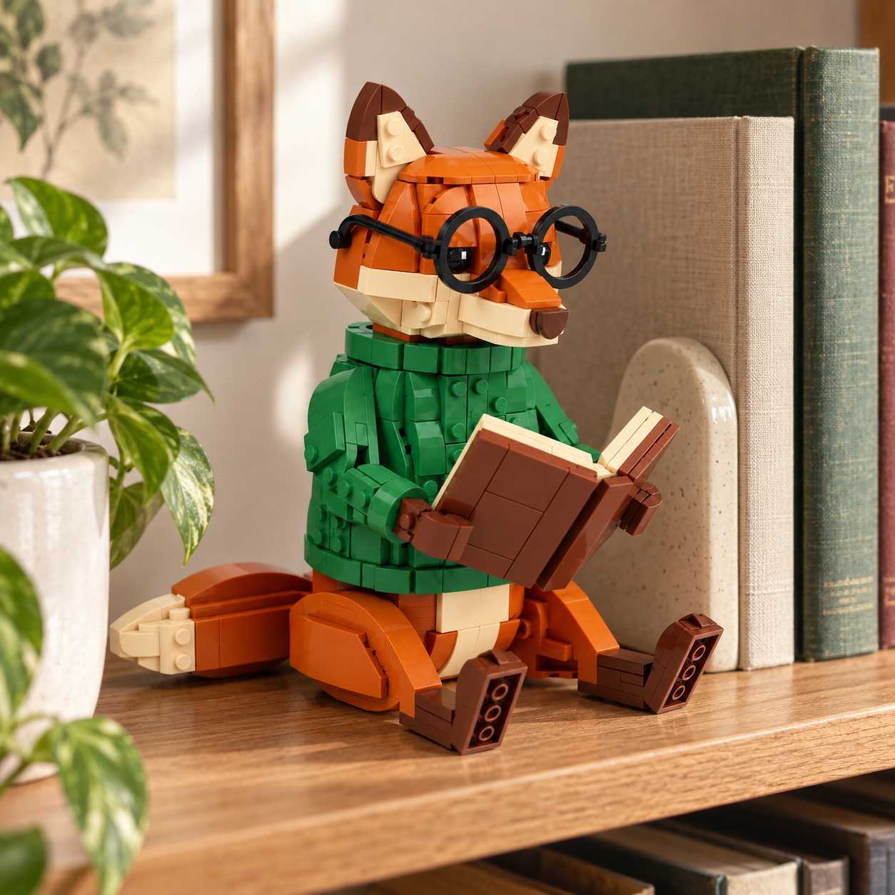 Bookish Fox Reading Building Block Set