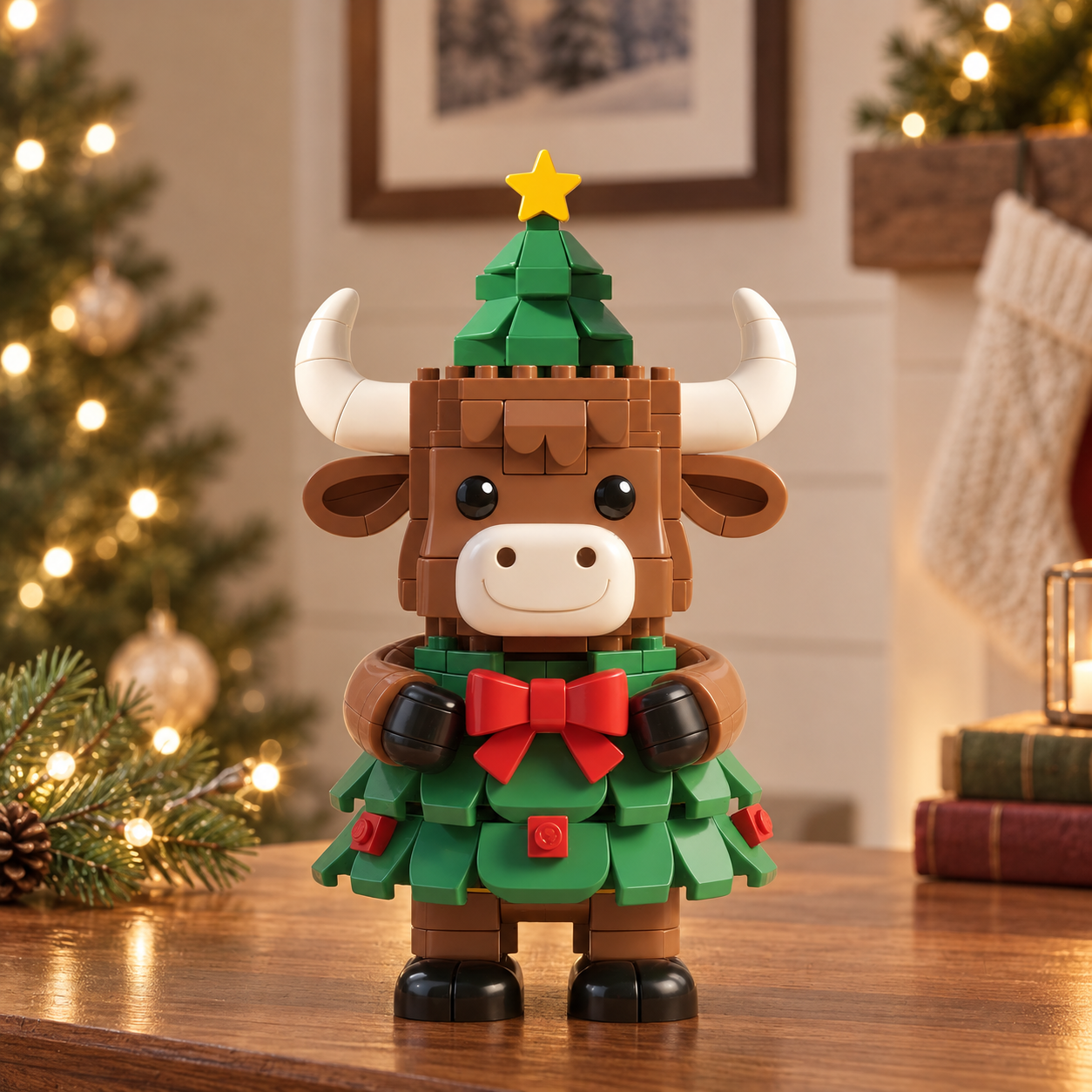 Christmas Tree Highland Cow Building Block Set 🎄 – 2026 Christmas Edition