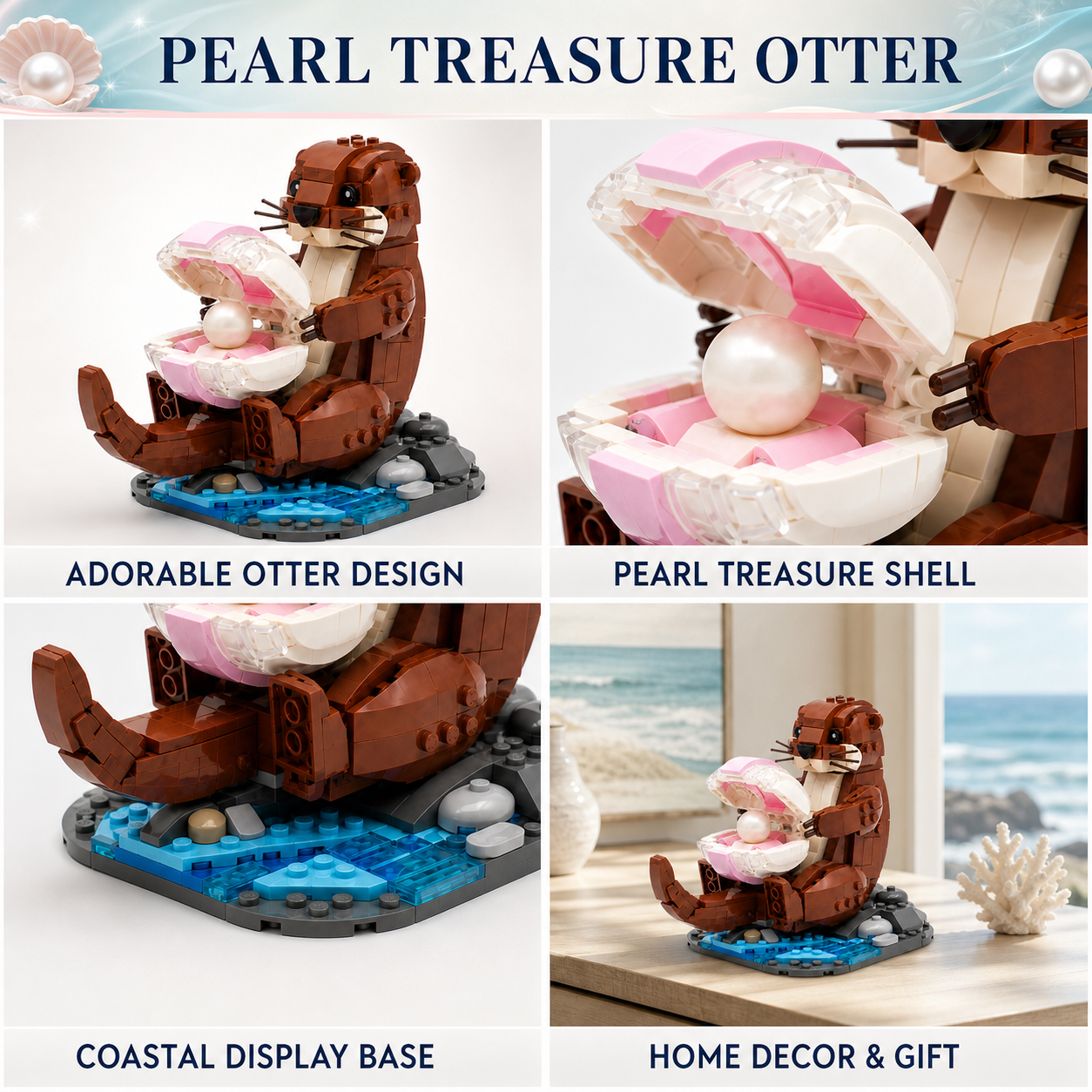 Pearl Treasure Otter Building Block Set