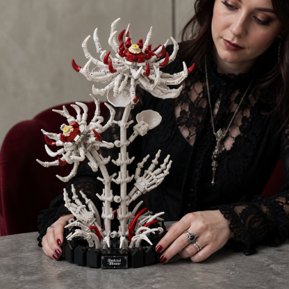 White Bone Spider Lily Building Block Set