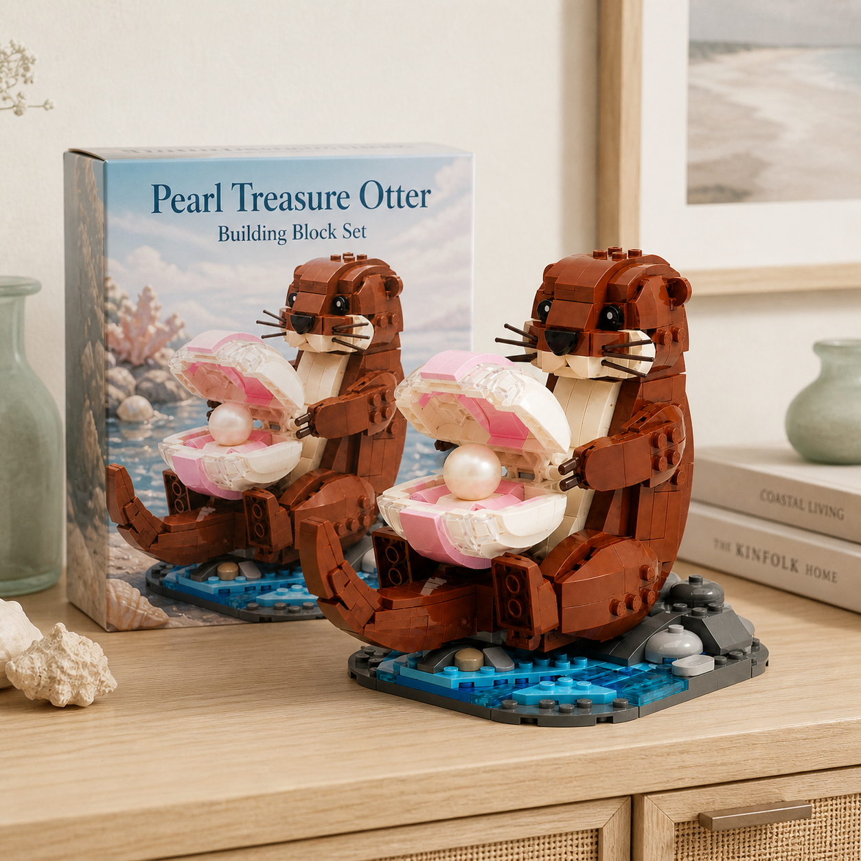 Pearl Treasure Otter Building Block Set