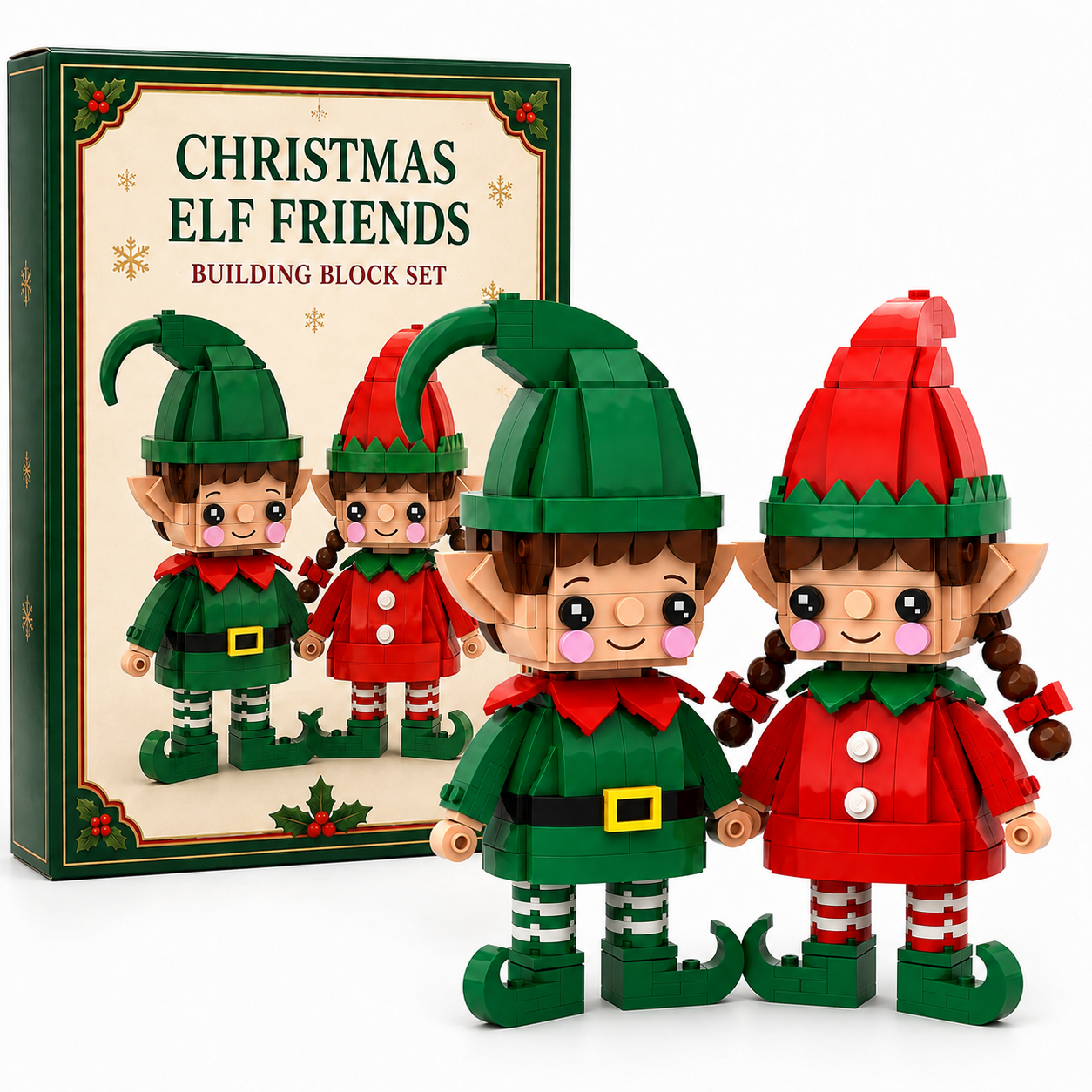 Christmas Elf Friends Building Block Set🎄