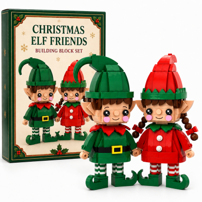 Christmas Elf Friends Building Block Set🎄