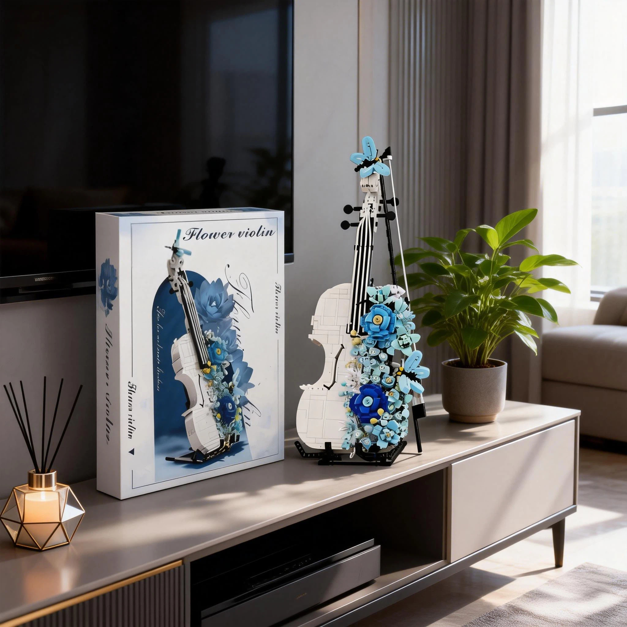 💙 Frosted Bloom Violin Block Set