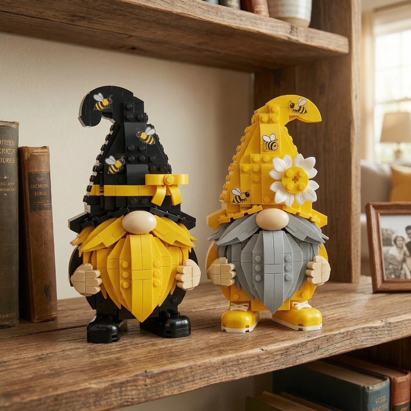 🐝 Bee Garden Gnome Building Block Set – Brixzoo