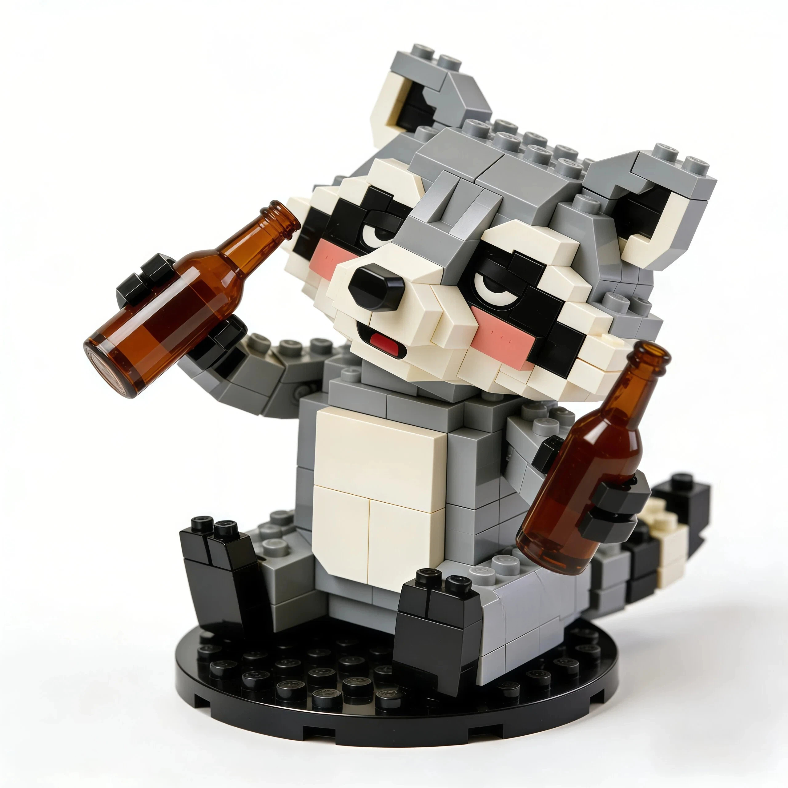 “Trashed Panda” Drunk Raccoon Brick Set🦝