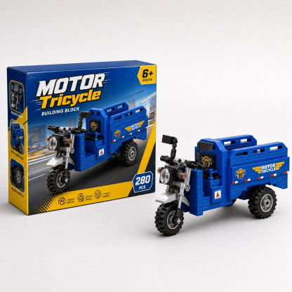 Urban Memories · Retro Blue Motor Cargo Tricycle