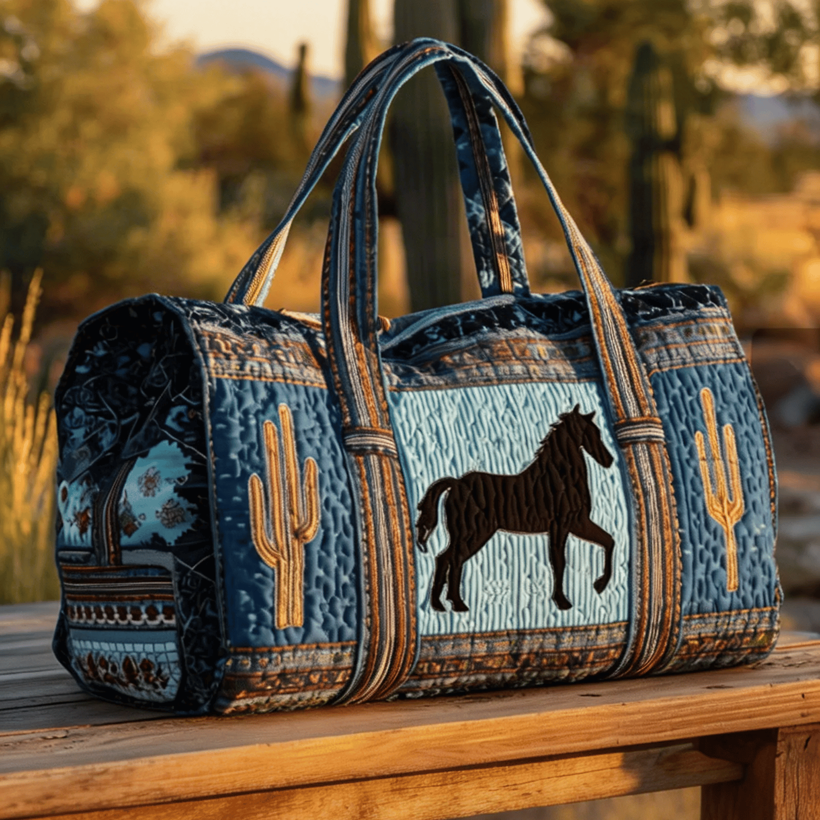 🤠🐎Western-Inspired Quilted Duffle for Every Adventure