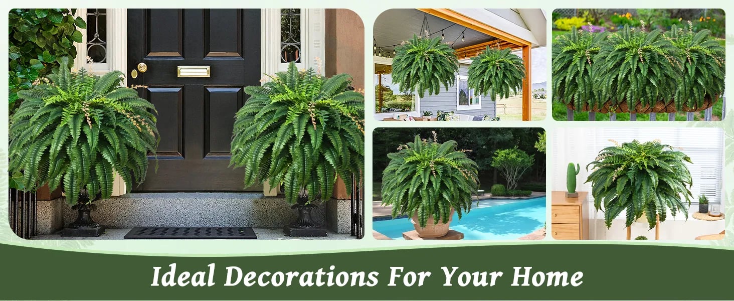 ferns artificial plants large