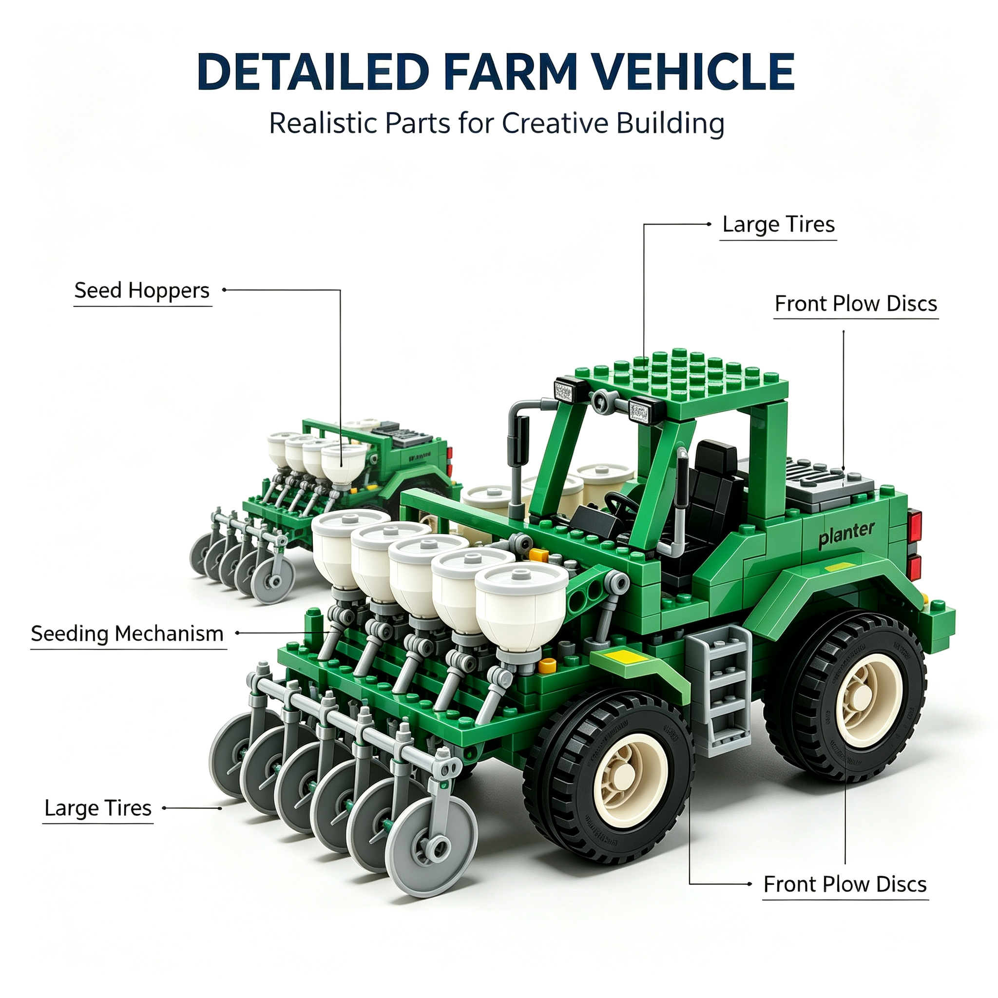 Farm Sowing Machine Building Set
