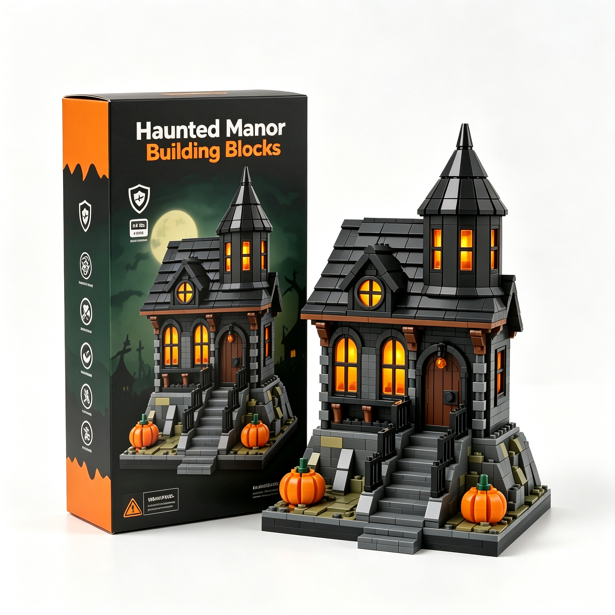 🔥🎃Haunted Manor Building Blocks