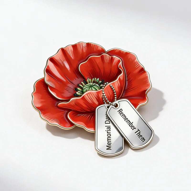 Memorial Day Poppy Pin