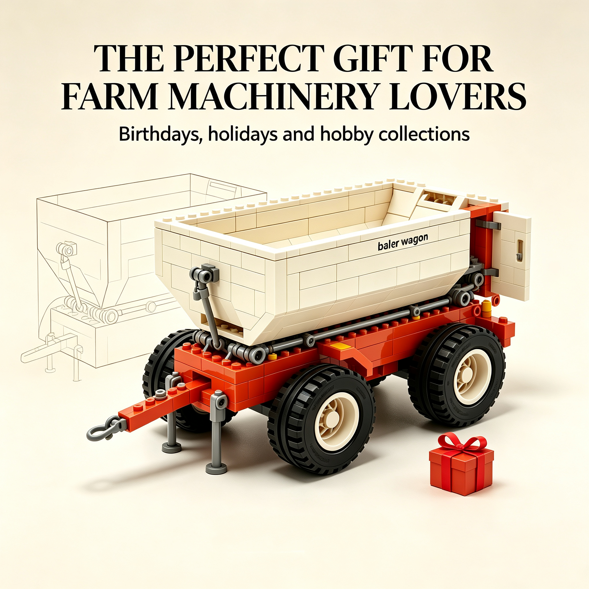  Landing Page Copy for Farm Baler Wagon Building Block Set
