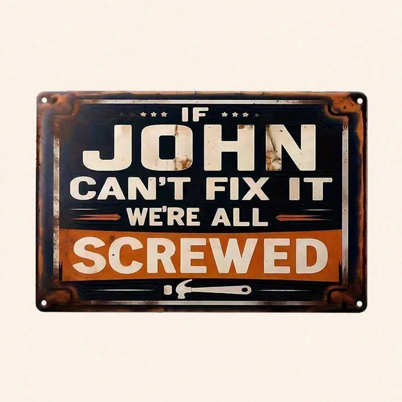 🔥Last Day 50% OFF - 🛠️"If Mike Can't Fix It, We're All Screwed" Metal Sign
