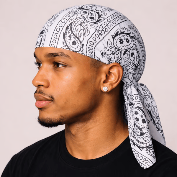Paisley Cooling Headscarf Cap Set, Motorcycle Pirate Head Wrap Safety Helmet Liner