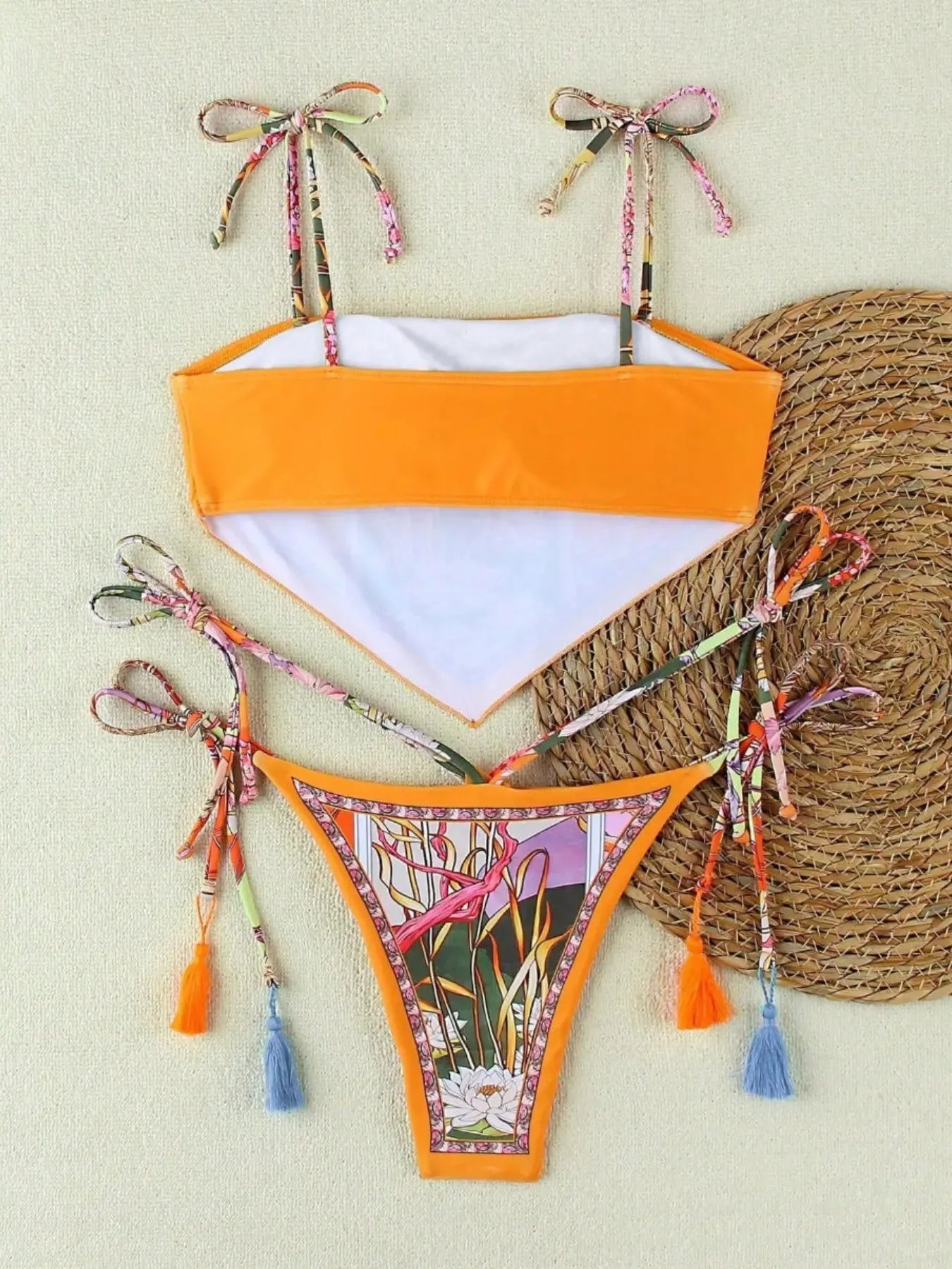 🔥Summer Hot Sale 49%OFF🌺👙 Boho Floral Bikini Set – Bold, Bright & Beach-Ready