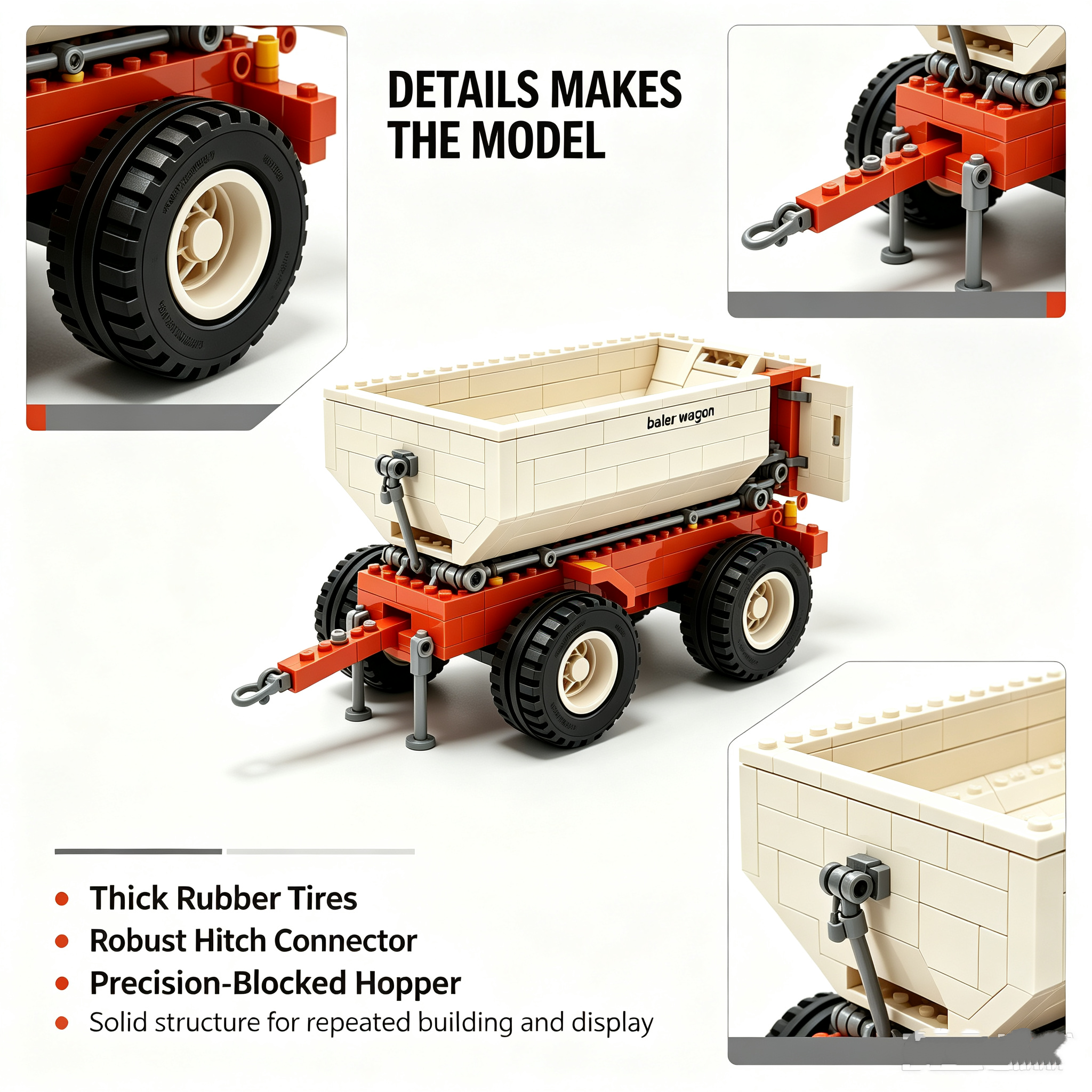  Landing Page Copy for Farm Baler Wagon Building Block Set