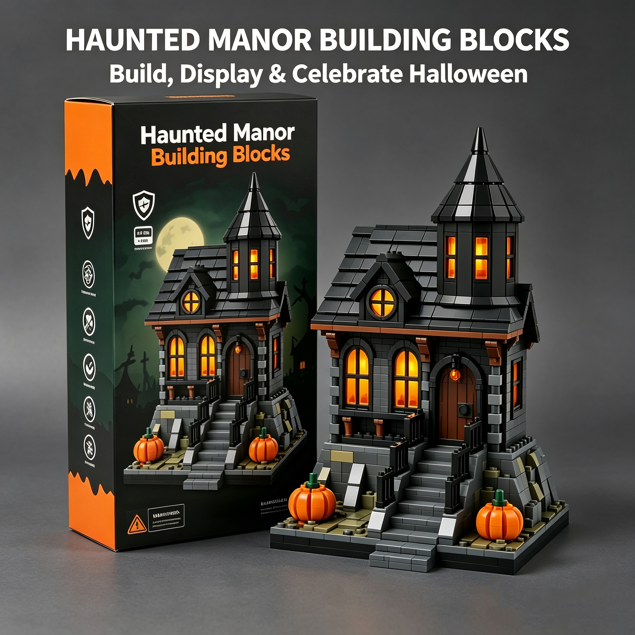 🔥🎃Haunted Manor Building Blocks