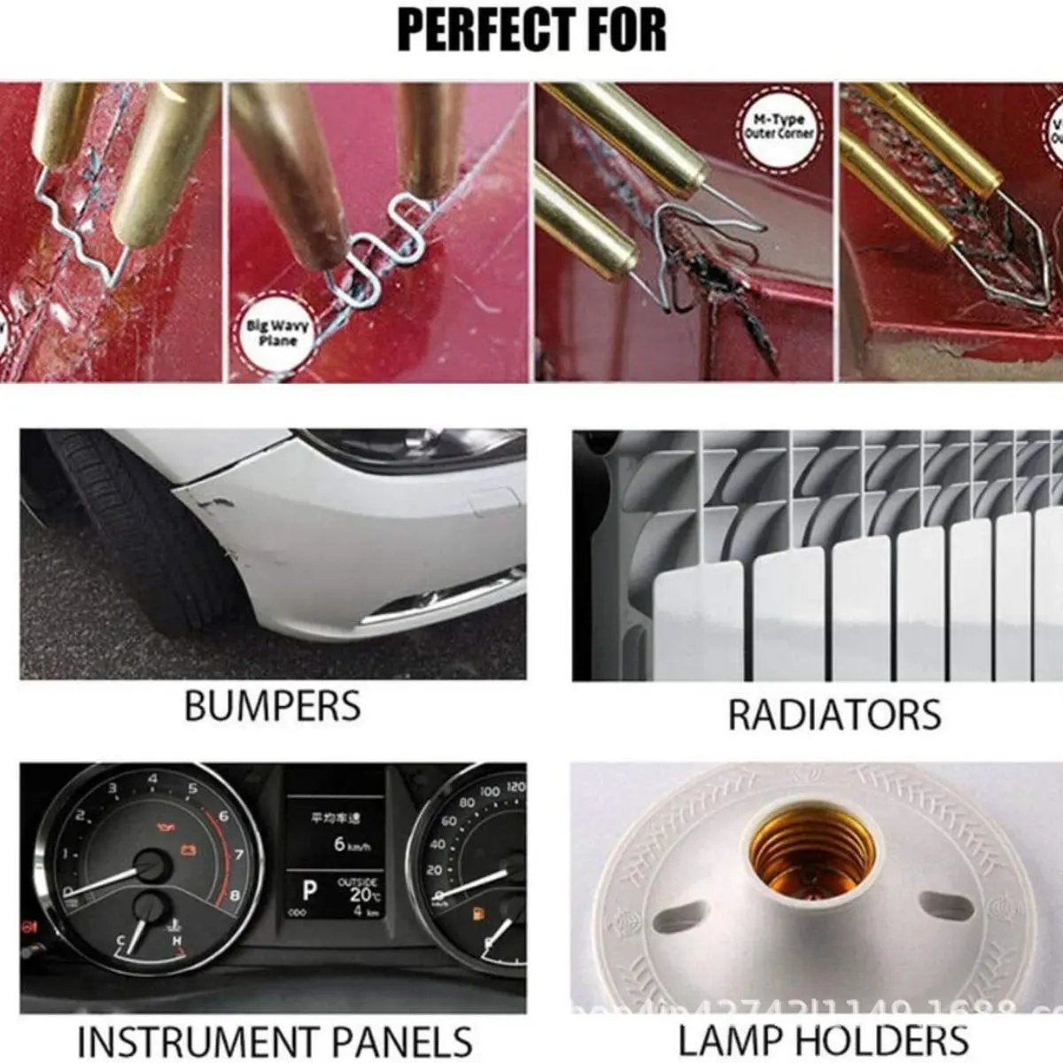 Car Plastic Welding Repair Tool, HandheldPlastic Welder for Bumper and DashboardFixes, Car Body Repair Tool, Portable Welder Machine