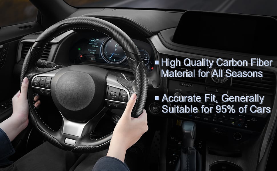 Steering Wheel Cover-Black