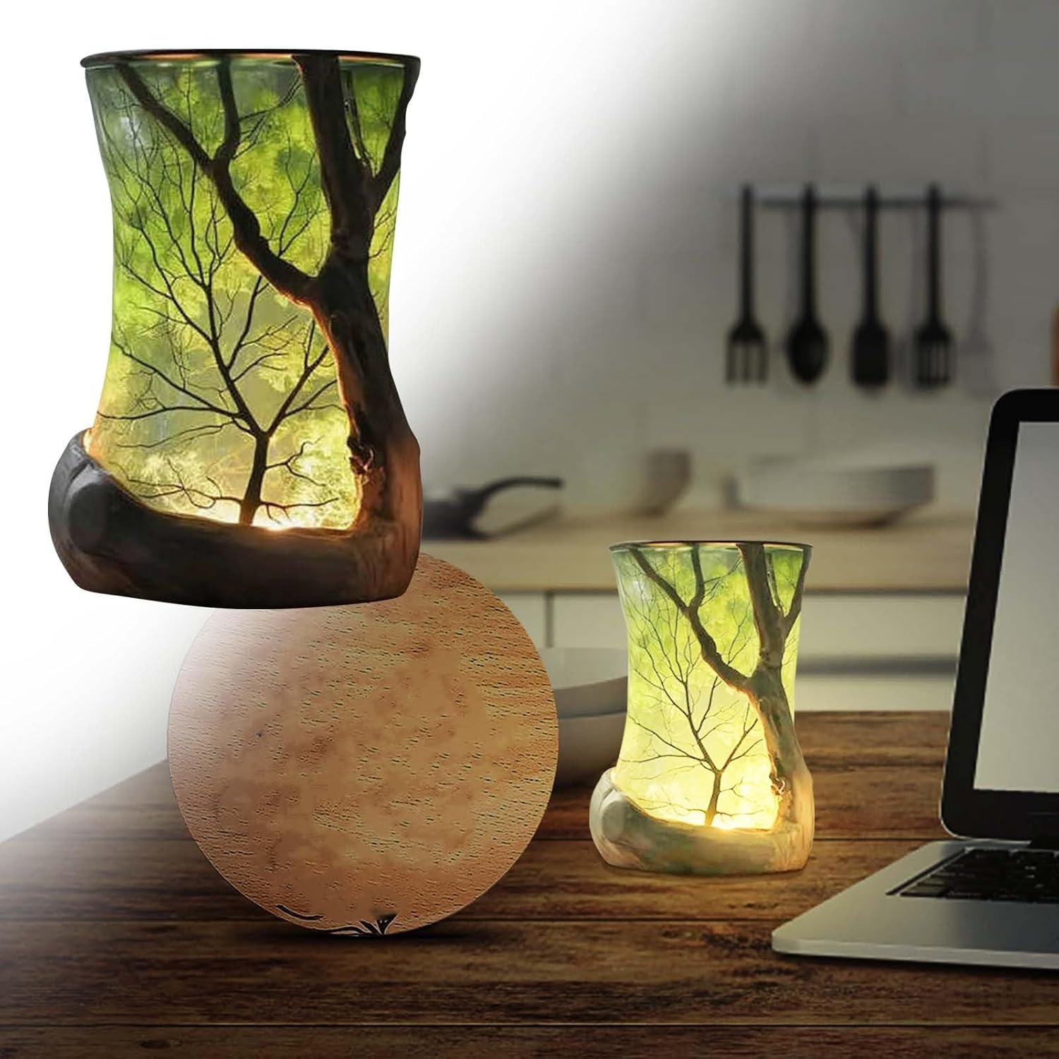 🌿“Enchanted Forest” Nature-Inspired Ambient Lamp