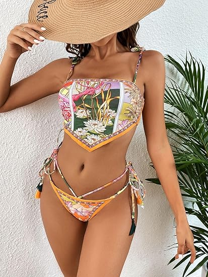 🔥Summer Hot Sale 49%OFF🌺👙 Boho Floral Bikini Set – Bold, Bright & Beach-Ready