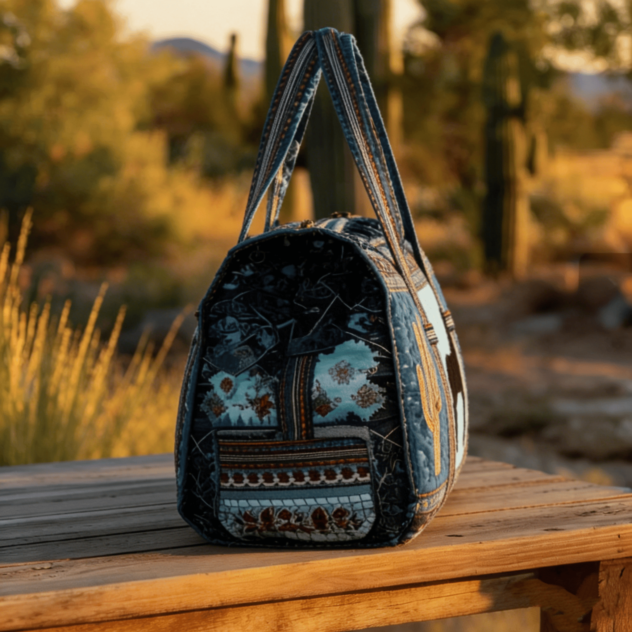 🤠🐎Western-Inspired Quilted Duffle for Every Adventure