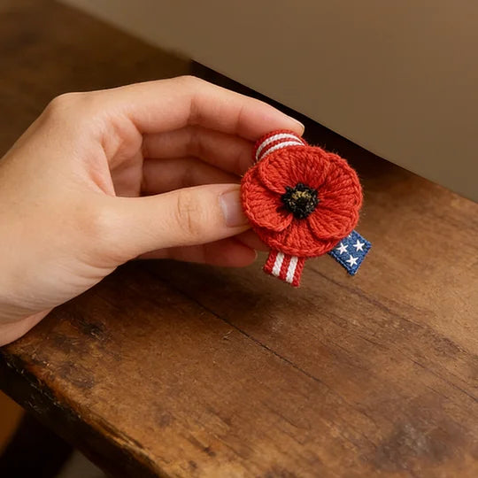 Memorial Day Poppy Pin