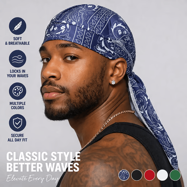 Paisley Cooling Headscarf Cap Set, Motorcycle Pirate Head Wrap Safety Helmet Liner