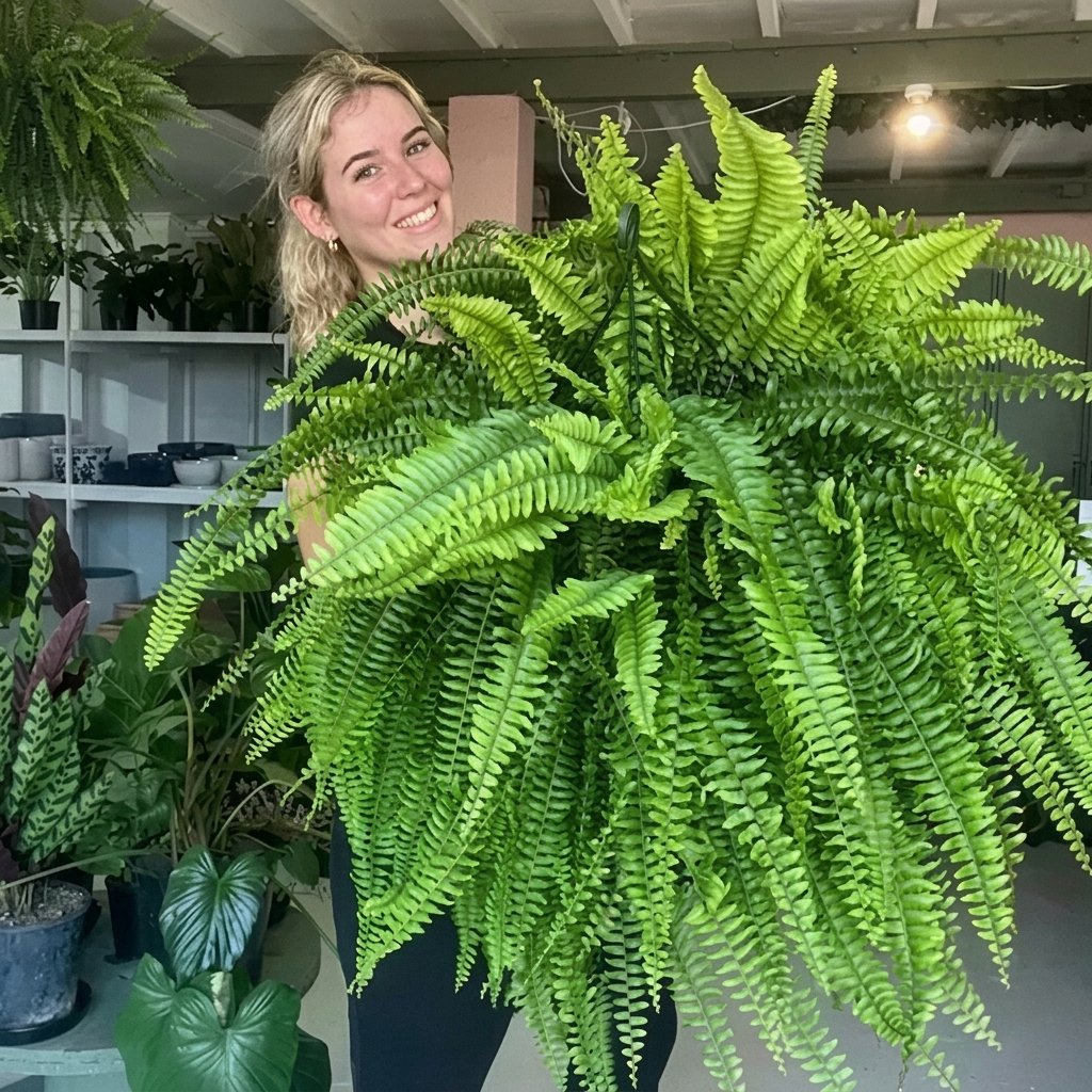 🌱 UV-Resistant Lifelike Artificial Boston Fern