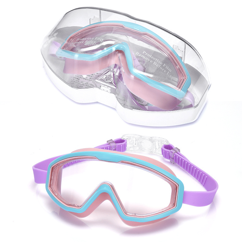 🏊‍♂️🔥Kids Swim Goggles for 3-15 UV Protection Anti-Fog High Definition Waterproof Adjustable Goggles