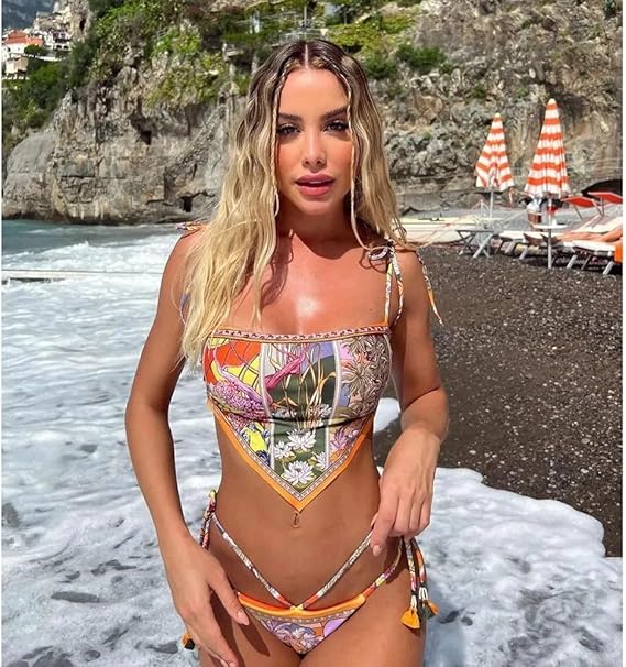 🔥Summer Hot Sale 49%OFF🌺👙 Boho Floral Bikini Set – Bold, Bright & Beach-Ready