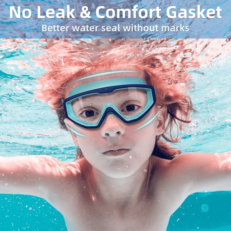 🏊‍♂️🔥Kids Swim Goggles for 3-15 UV Protection Anti-Fog High Definition Waterproof Adjustable Goggles