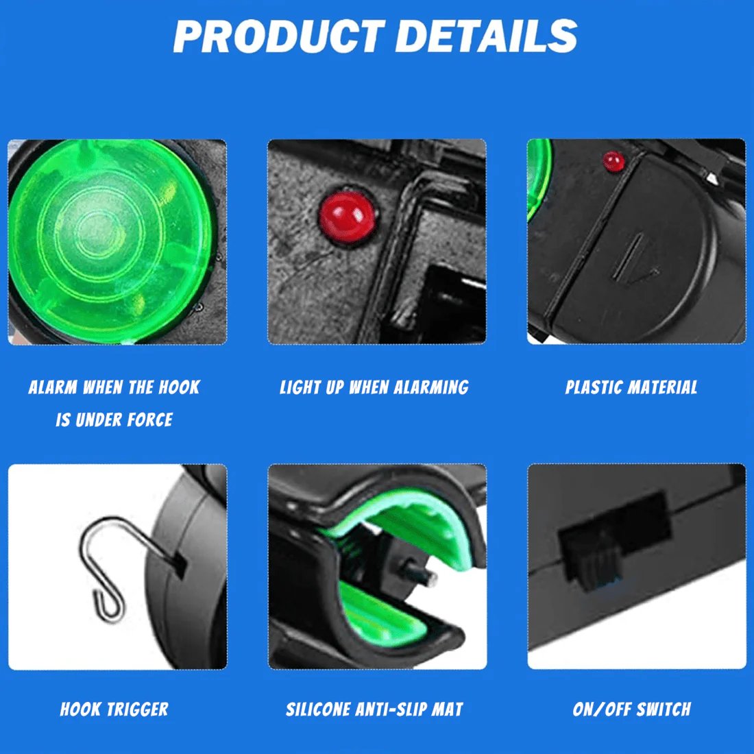 🔥Last Day 49% OFF -🎣Fishing Bite Alarm with LED Light