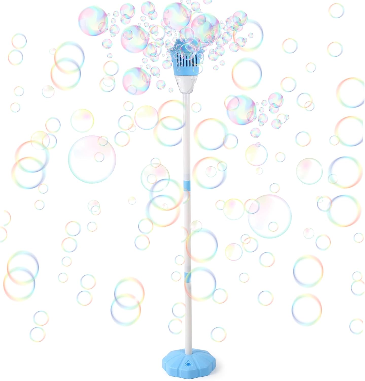✨ One-Button Bubble Machine – LED Lights, Day & Night Fun, for Kids & Parties ☃