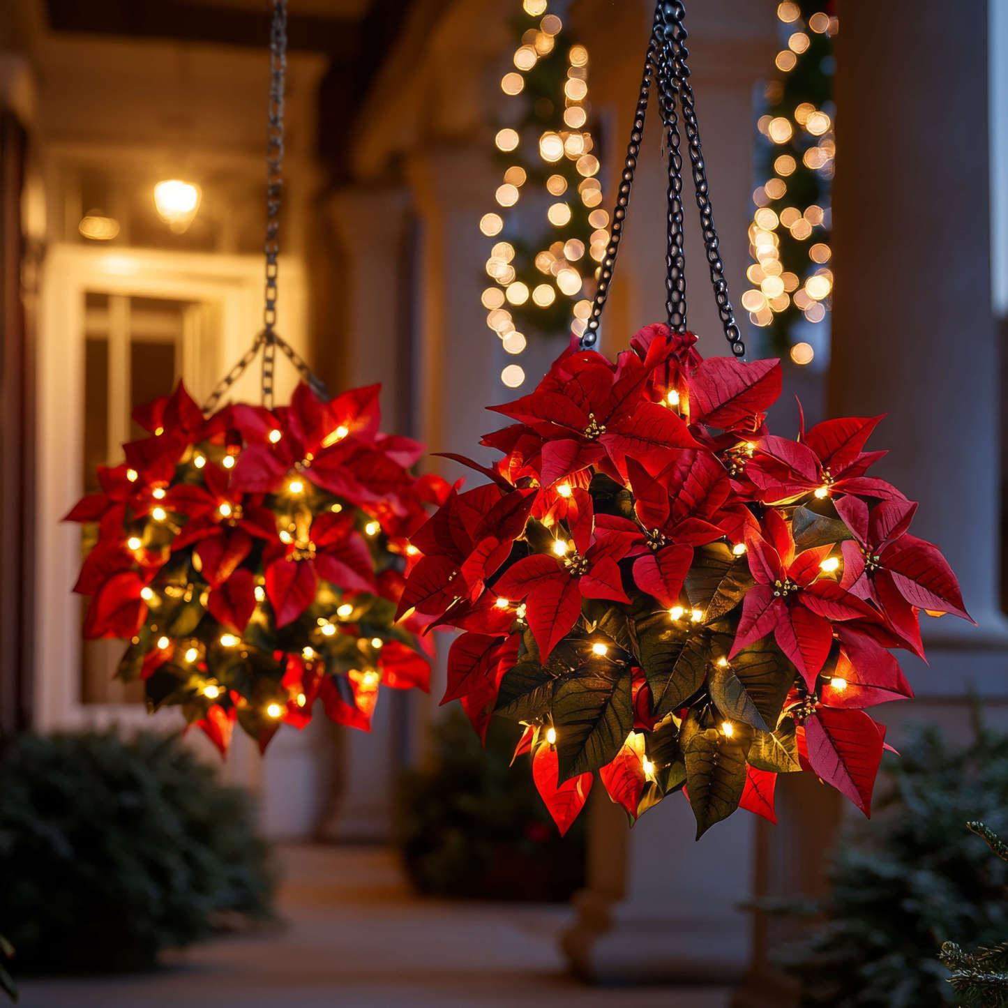 Crimson Charm Poinsettia Ball