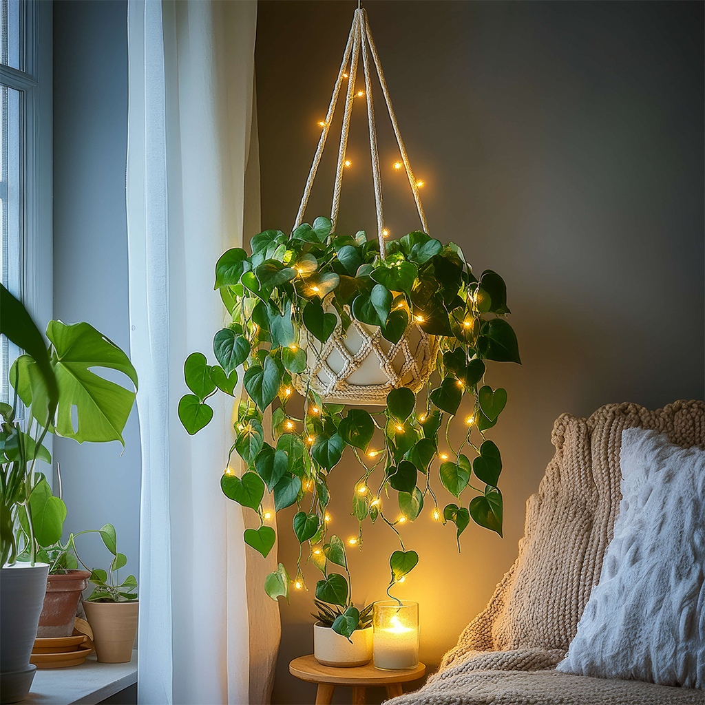Boho Bloom Macrame Planter